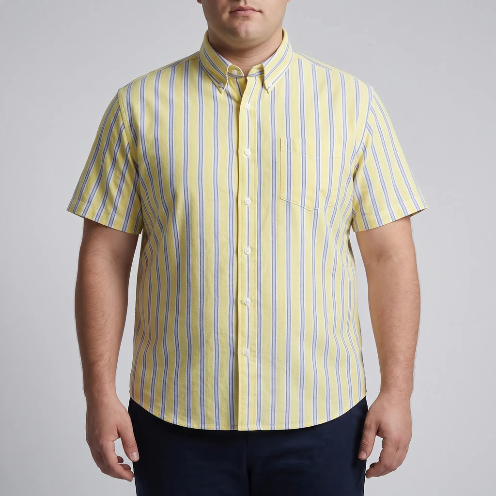 Designer casualshirt in plusmaat