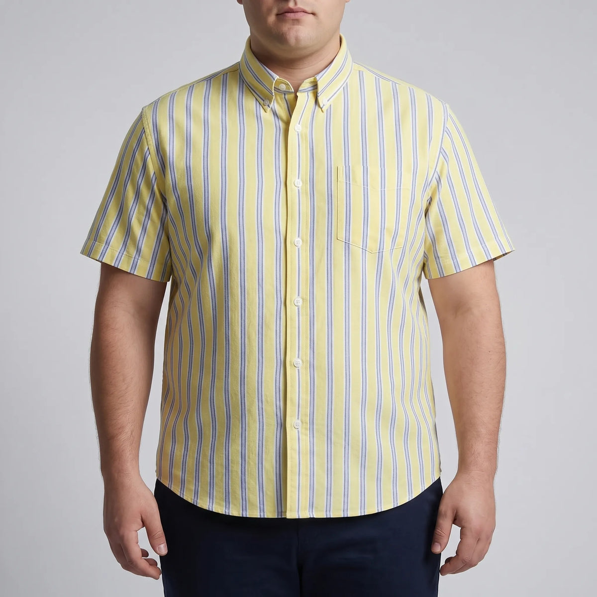 Designer casualshirt in plusmaat