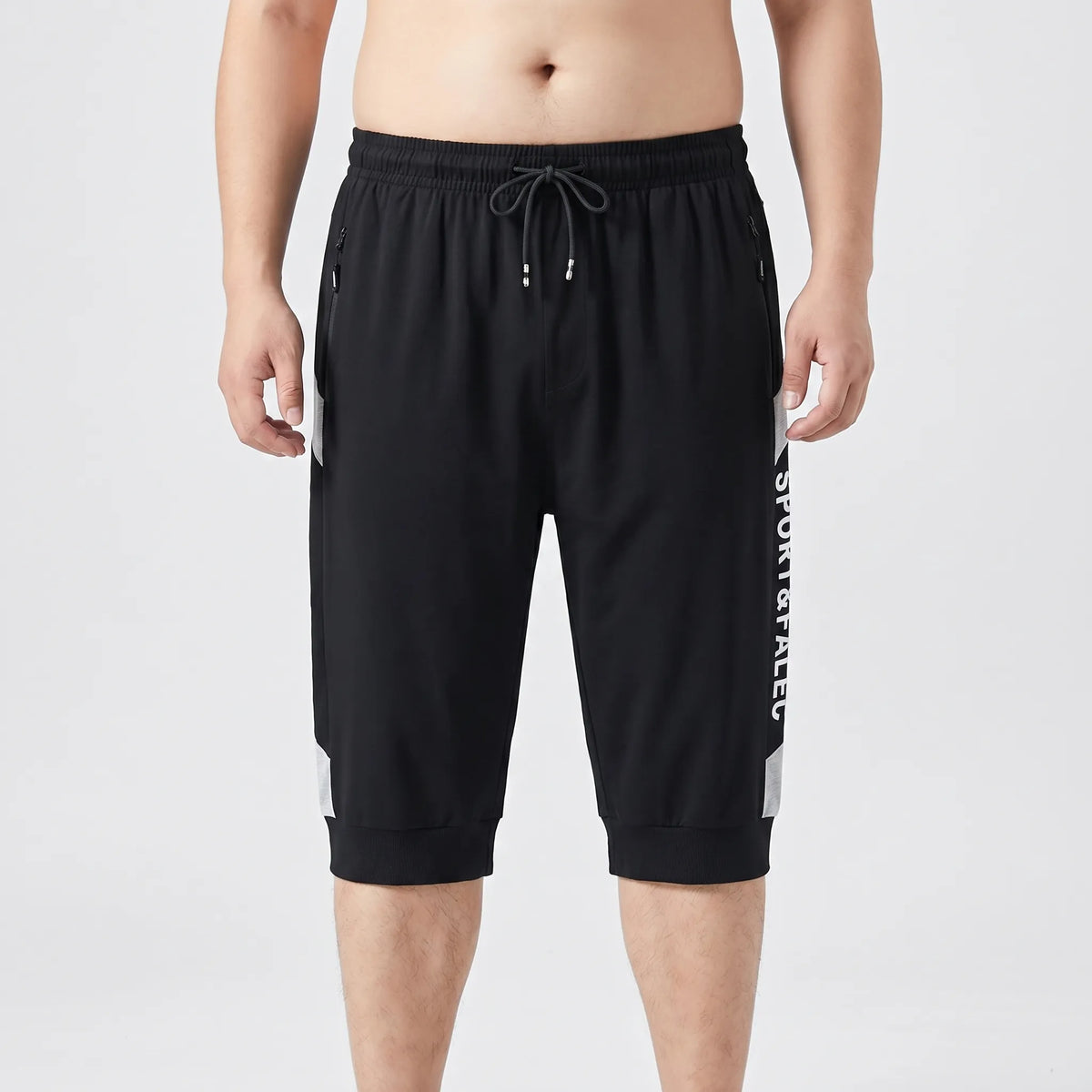 Plusmaat sportshorts met elastische taille