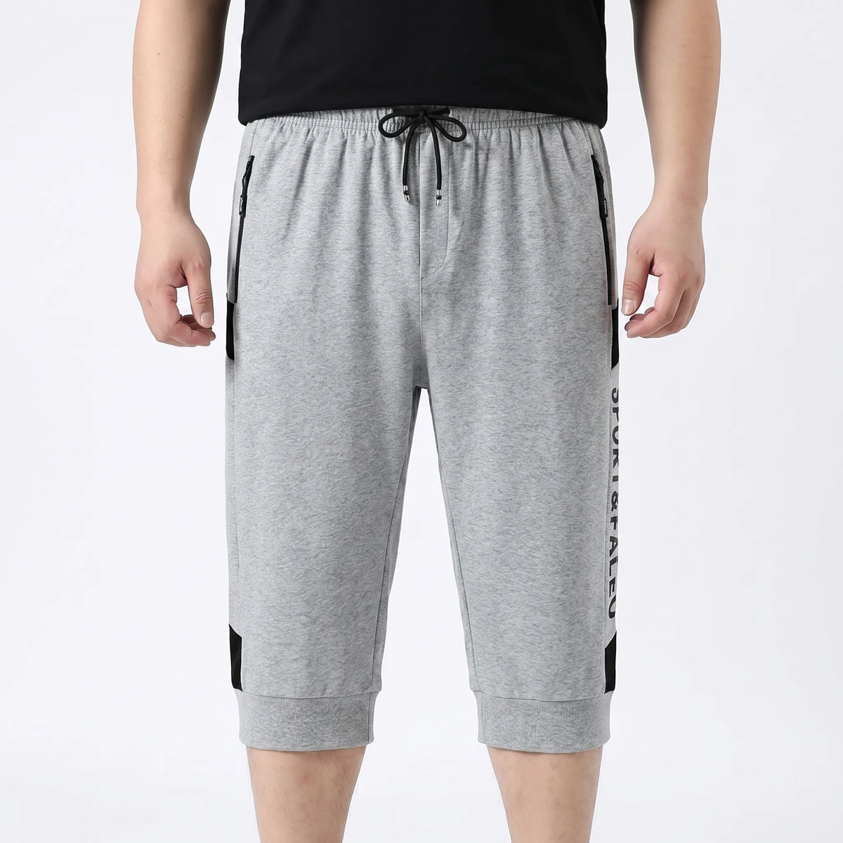 Plusmaat sportshorts met elastische taille