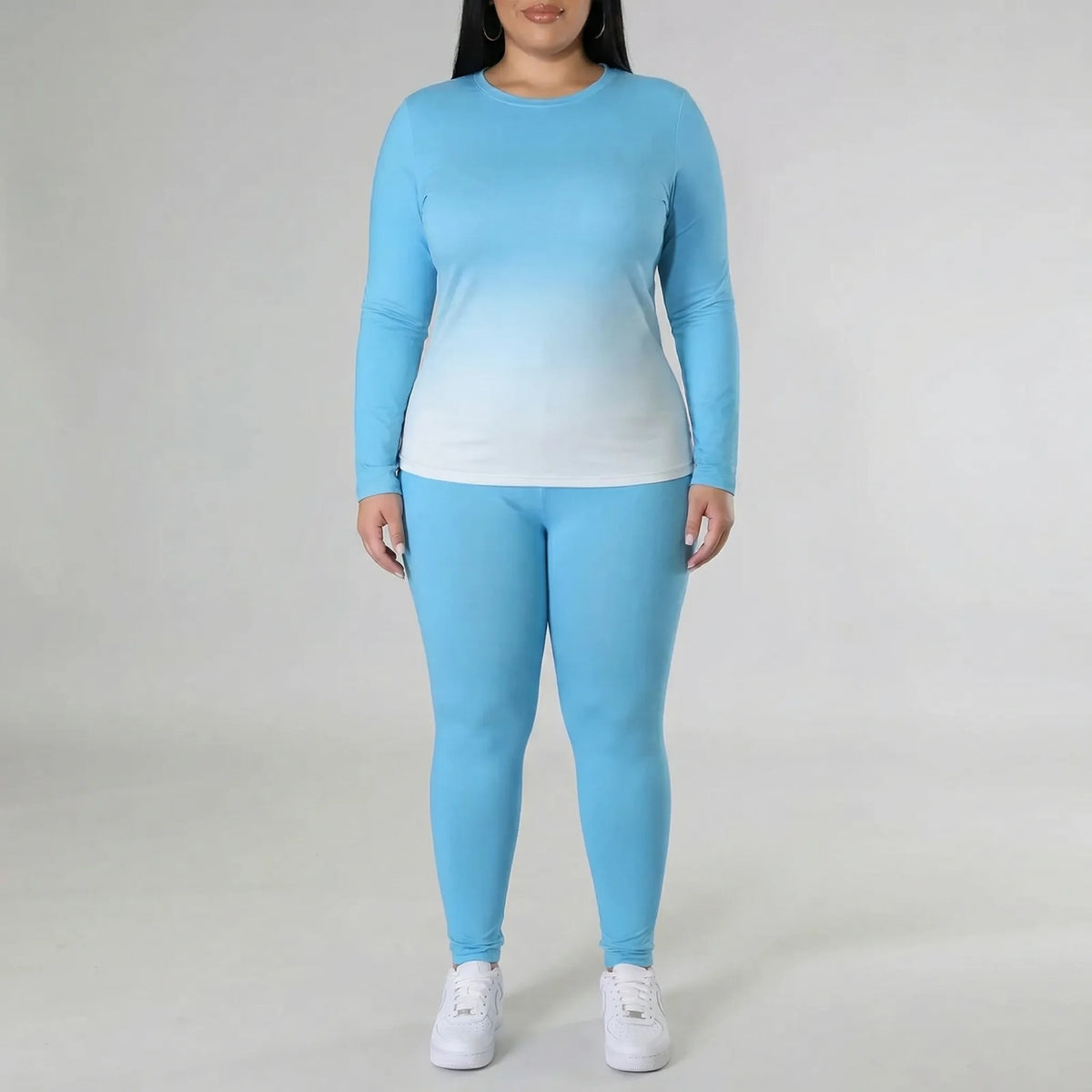 Plussize loungepak met lange mouwen