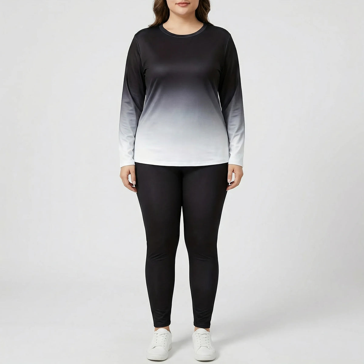 Plussize loungepak met lange mouwen