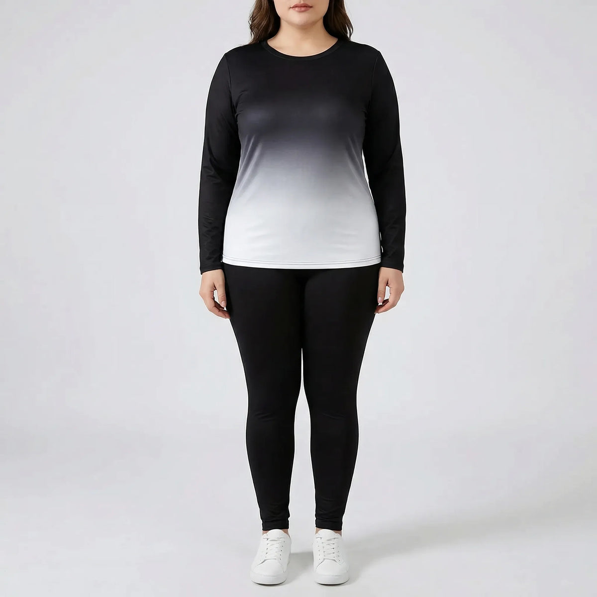 Plussize loungepak met lange mouwen