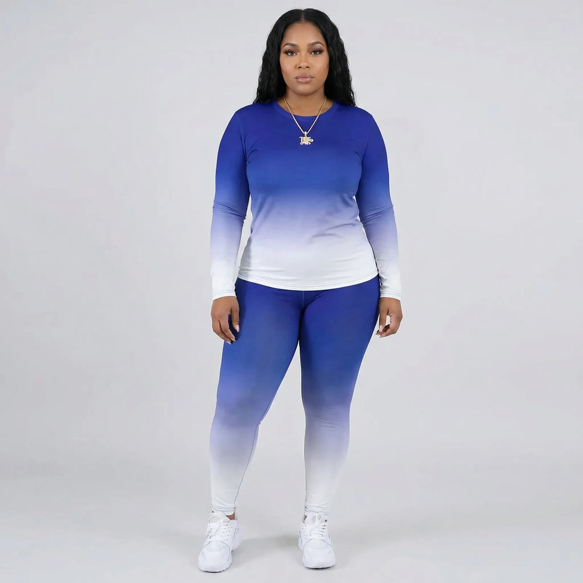 Plussize loungepak met lange mouwen