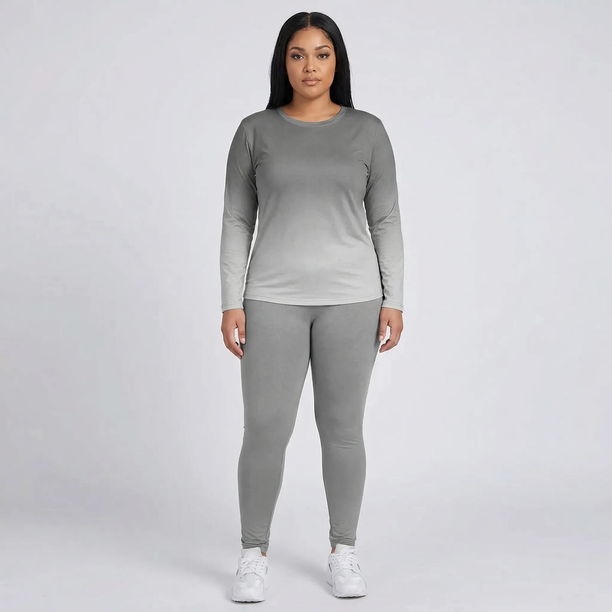 Plussize loungepak met lange mouwen