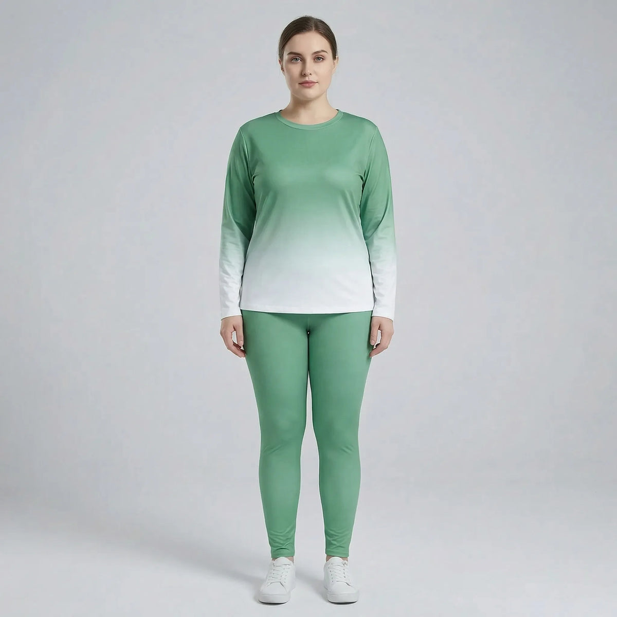 Plussize loungepak met lange mouwen