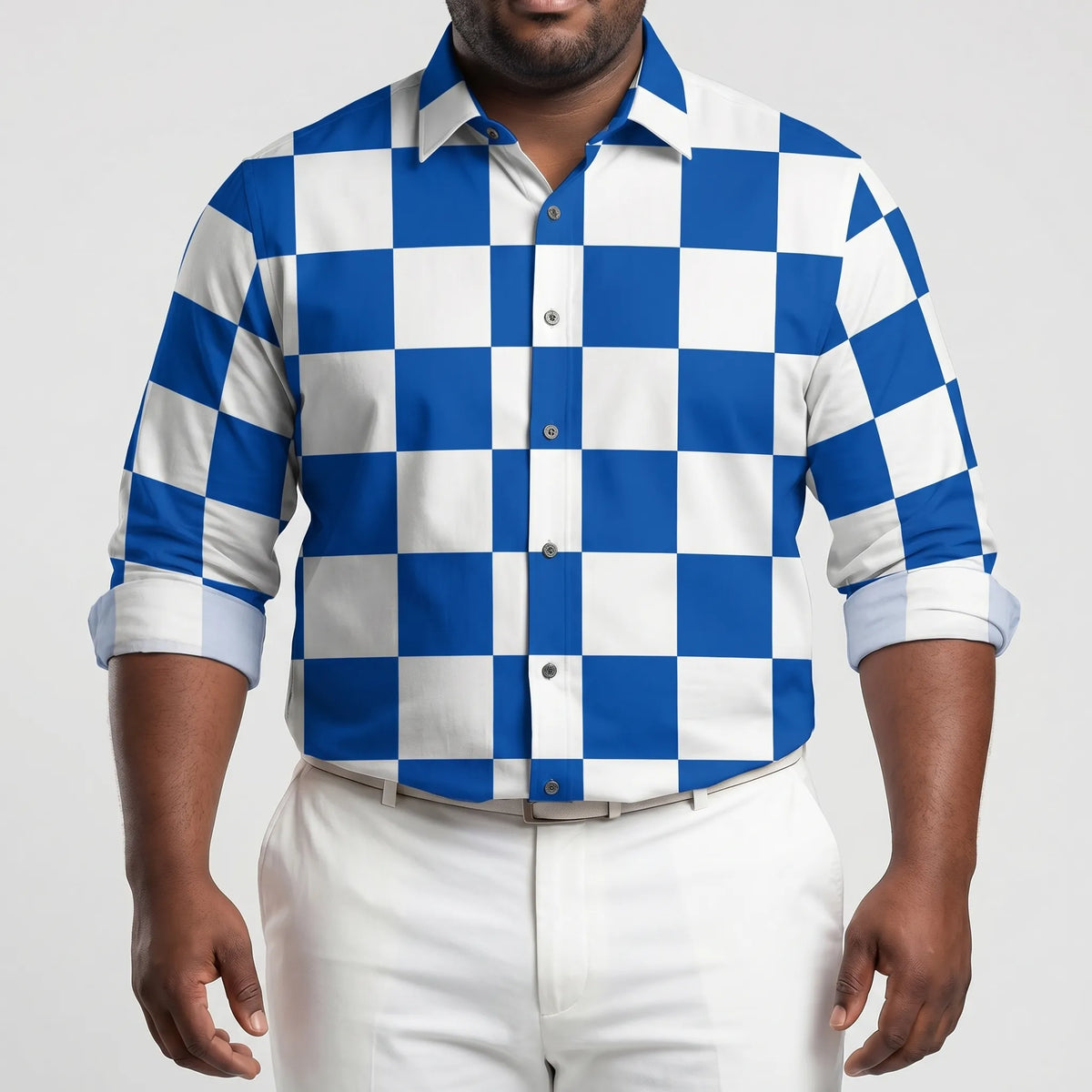 Plusmaat herenshirt met ruime pasvorm — afbeelding 24