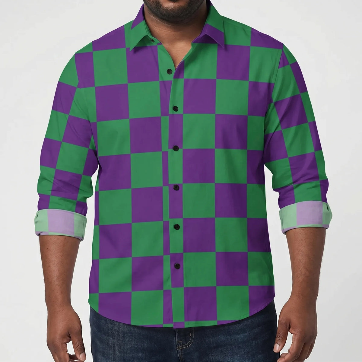 Plusmaat herenshirt met ruime pasvorm