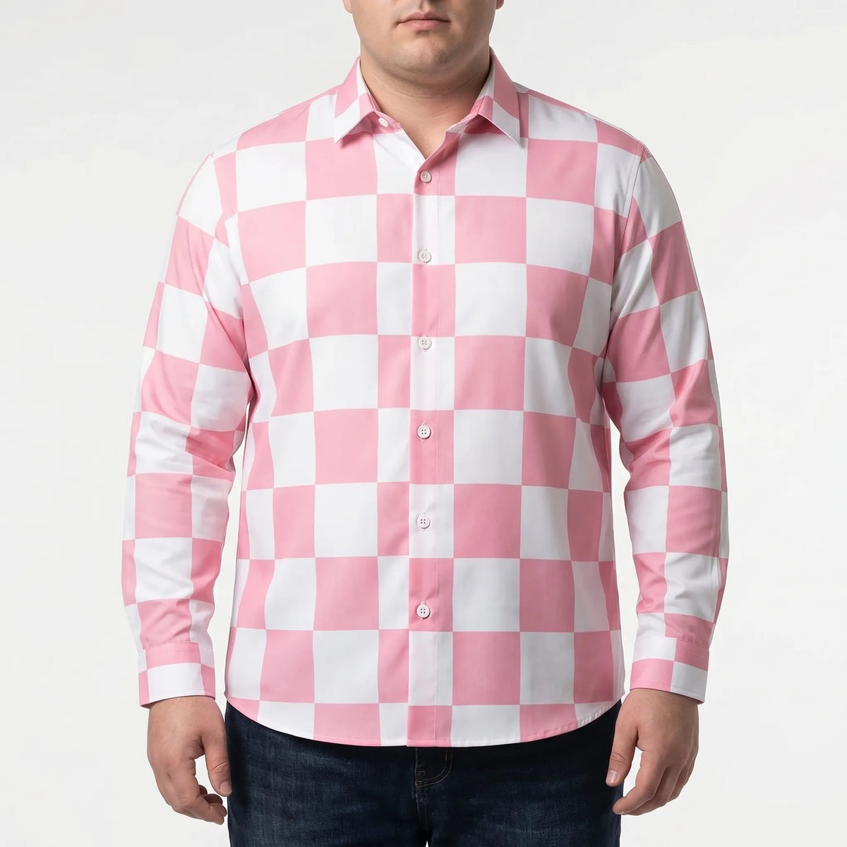 Plusmaat herenshirt met ruime pasvorm