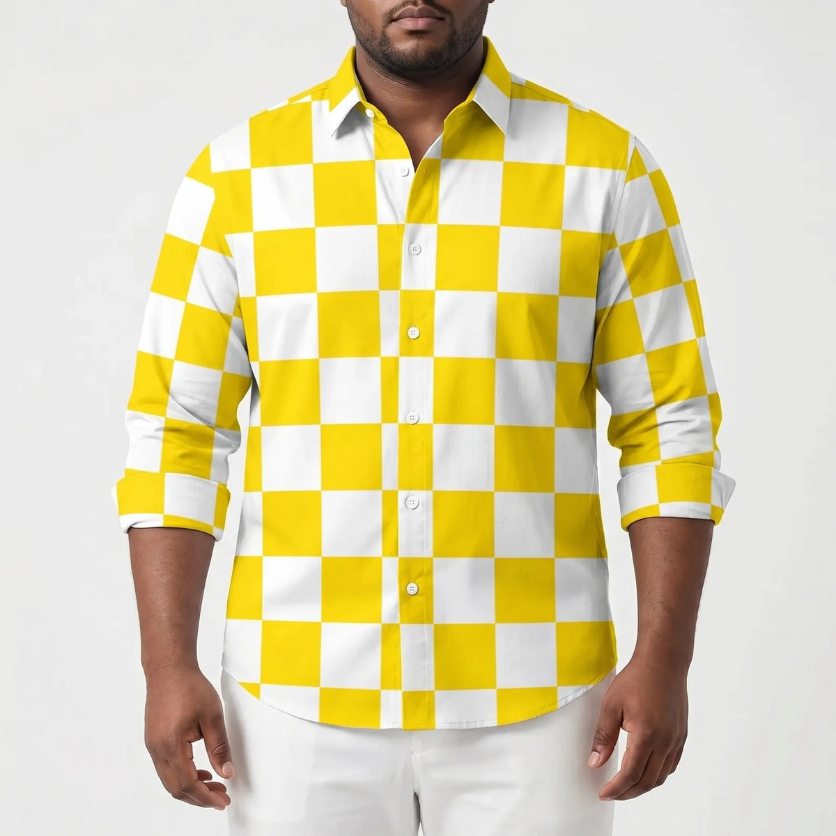 Plusmaat herenshirt met ruime pasvorm