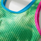 Plus-size tie-dye tweedelige bikiniset