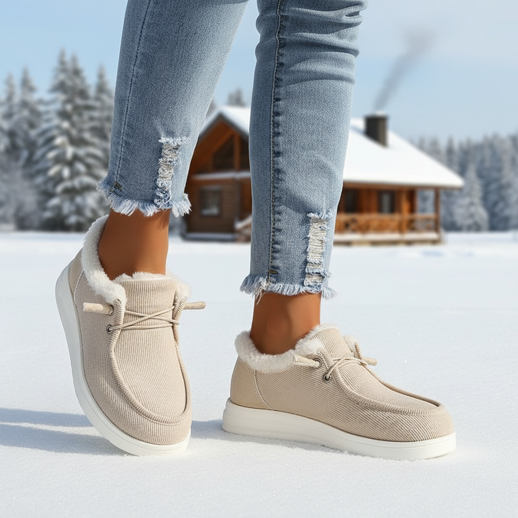 Pluche gevoerde winterschoenen