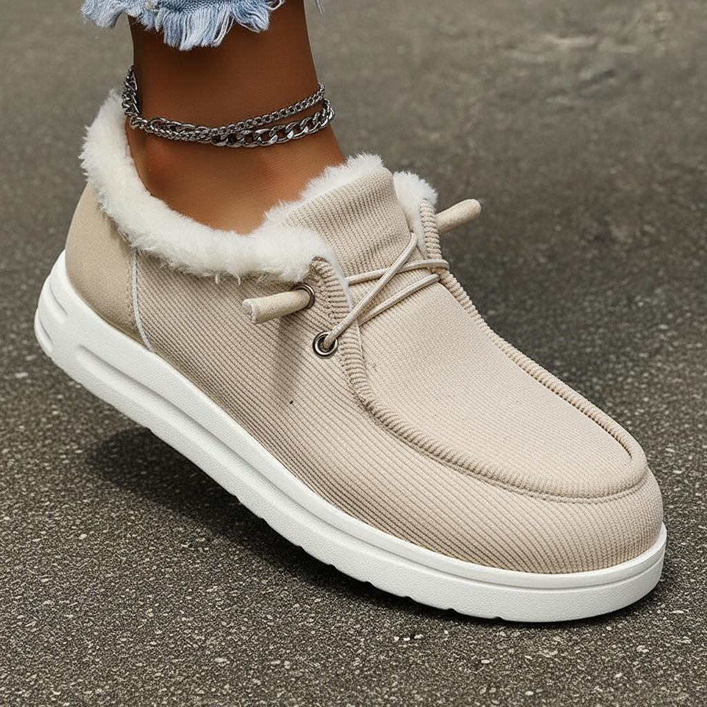 Pluche gevoerde winterschoenen