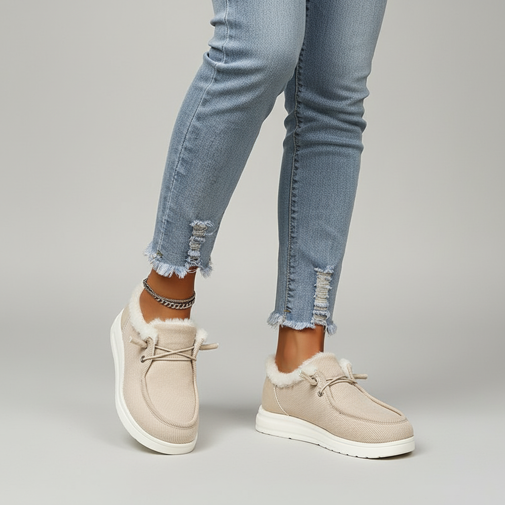 Pluche gevoerde winterschoenen