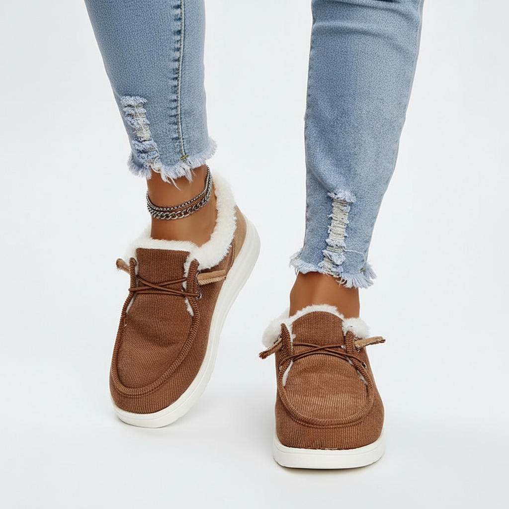 Pluche gevoerde winterschoenen