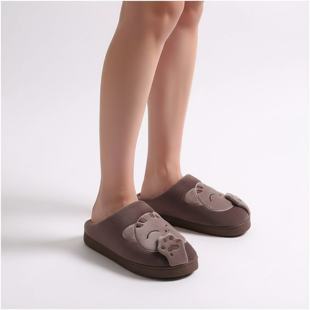 Pluche warme huizen slippers