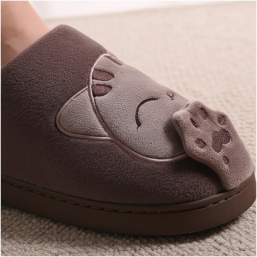 Pluche warme huizen slippers
