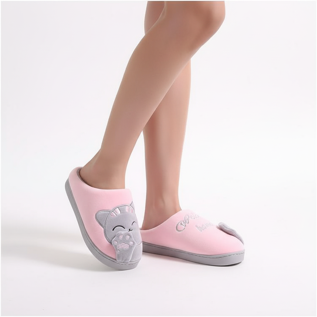 Pluche warme huizen slippers