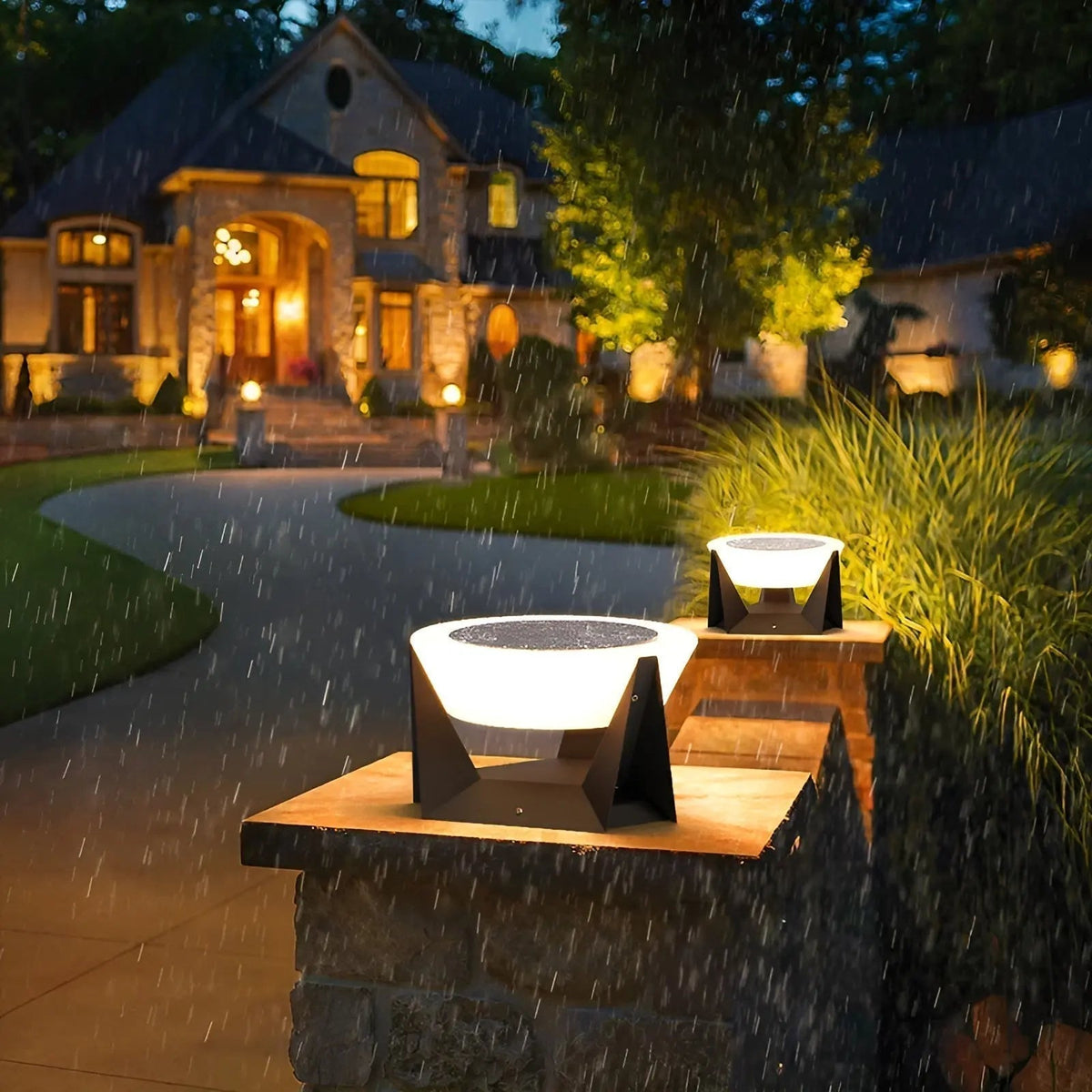Solar tuinlamp met japanse stijl