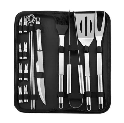 Draagbare barbecuegereedschapset