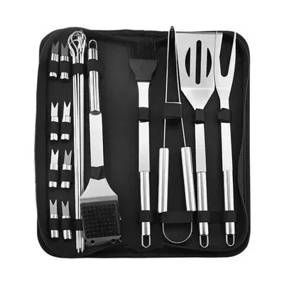 Draagbare barbecuegereedschapset