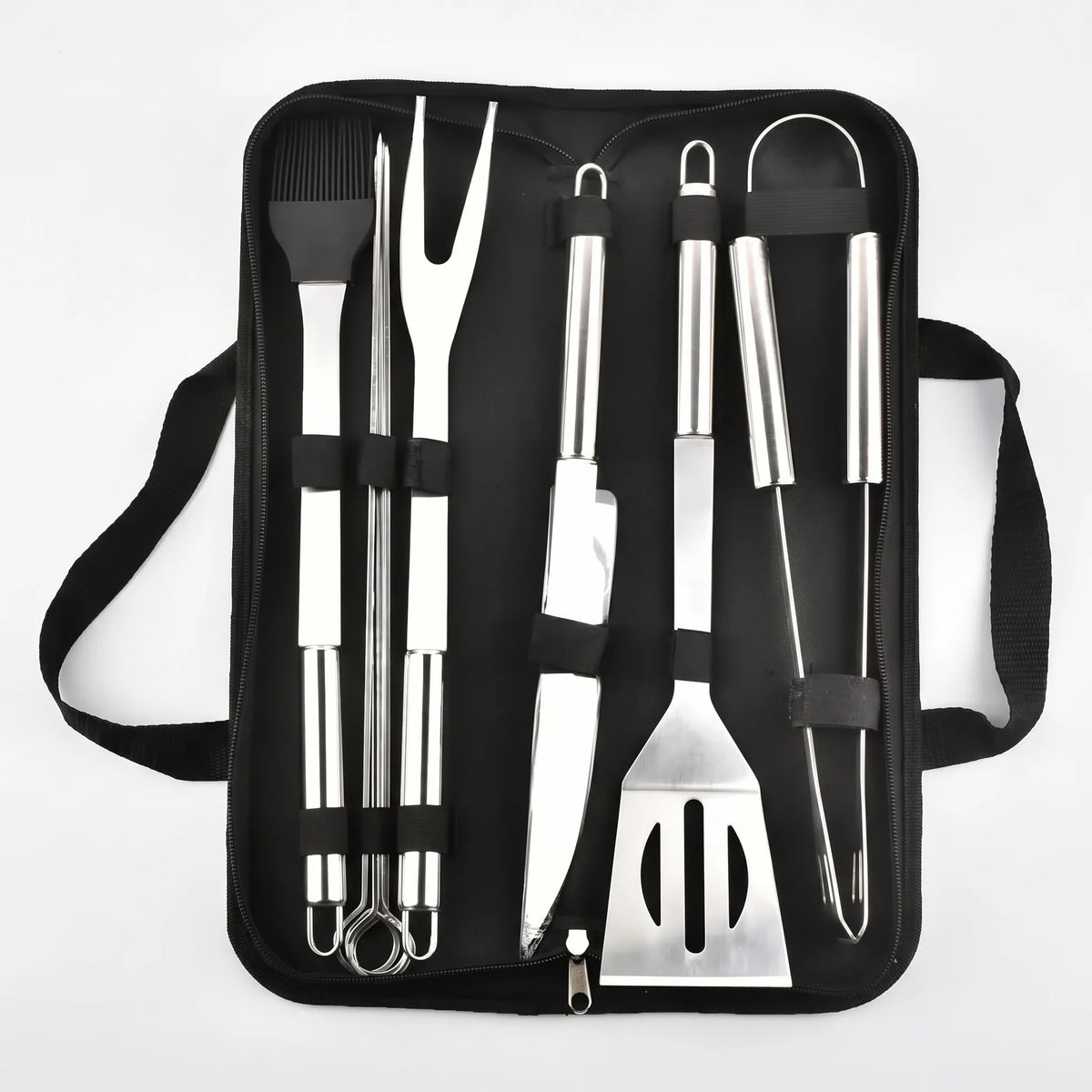 Draagbare barbecuegereedschapset