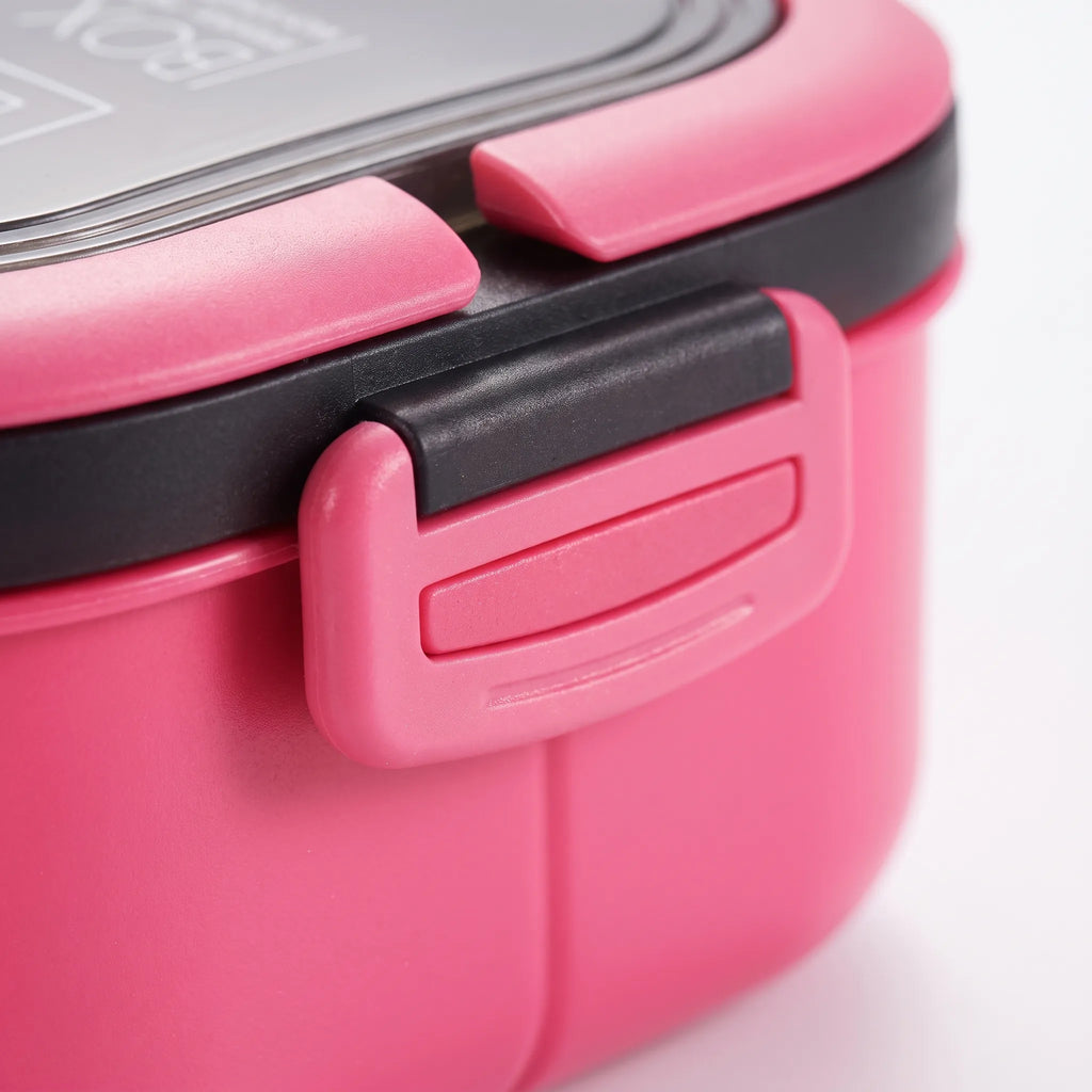 Draagbare tweelaagse bento-box met vakverdeling