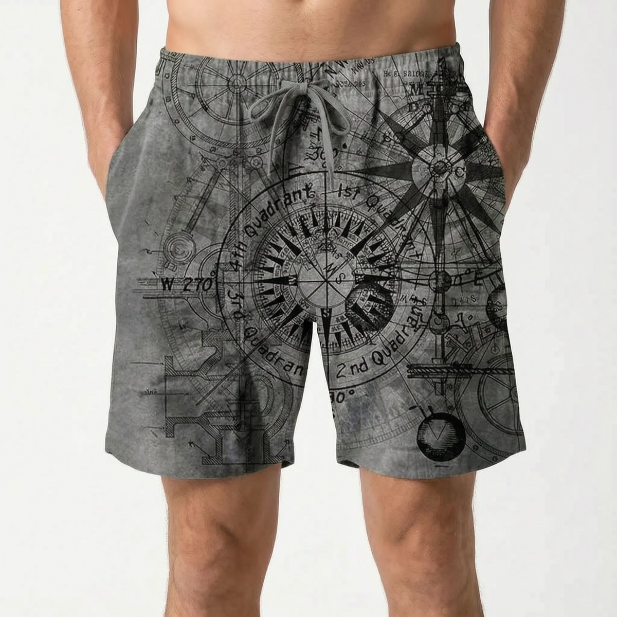 Casual boardshorts met print