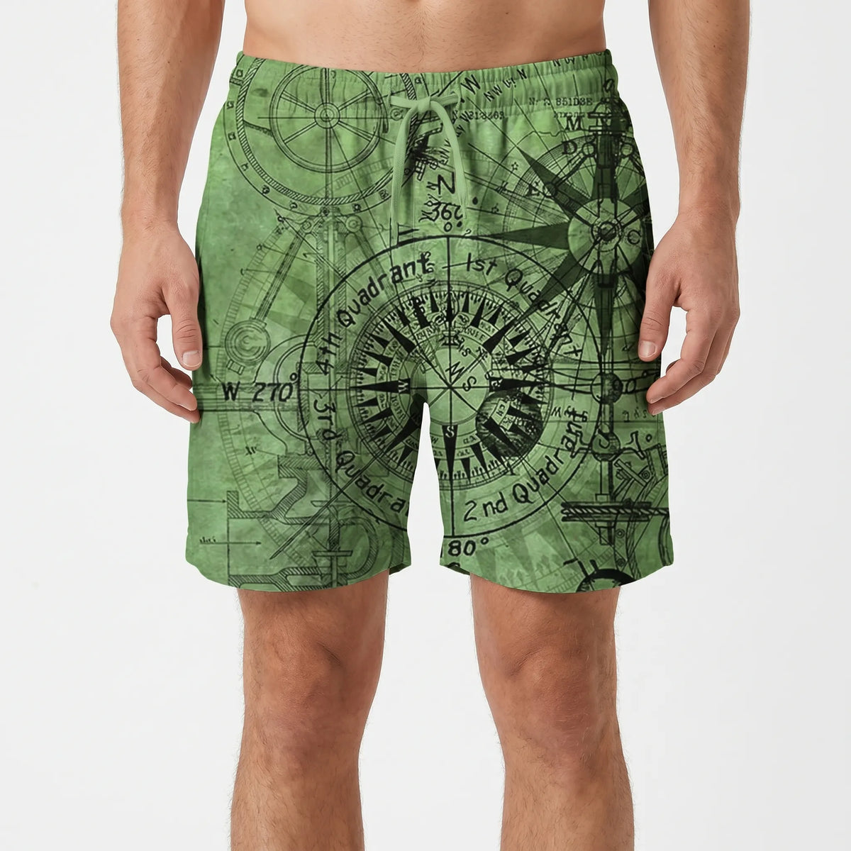 Casual boardshorts met print