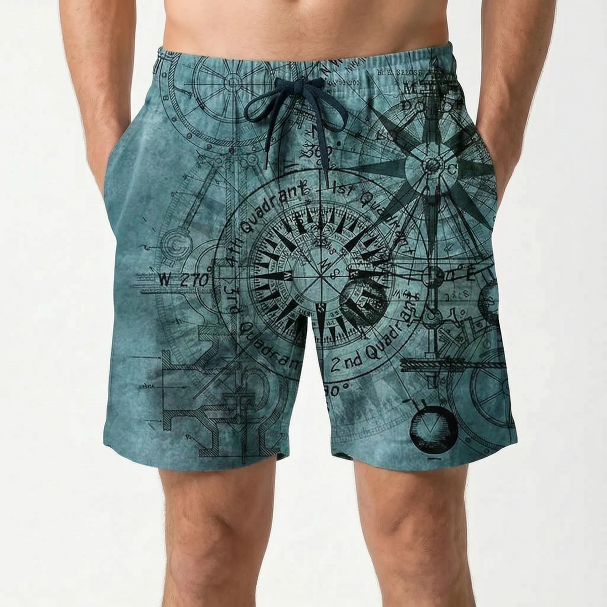 Casual boardshorts met print