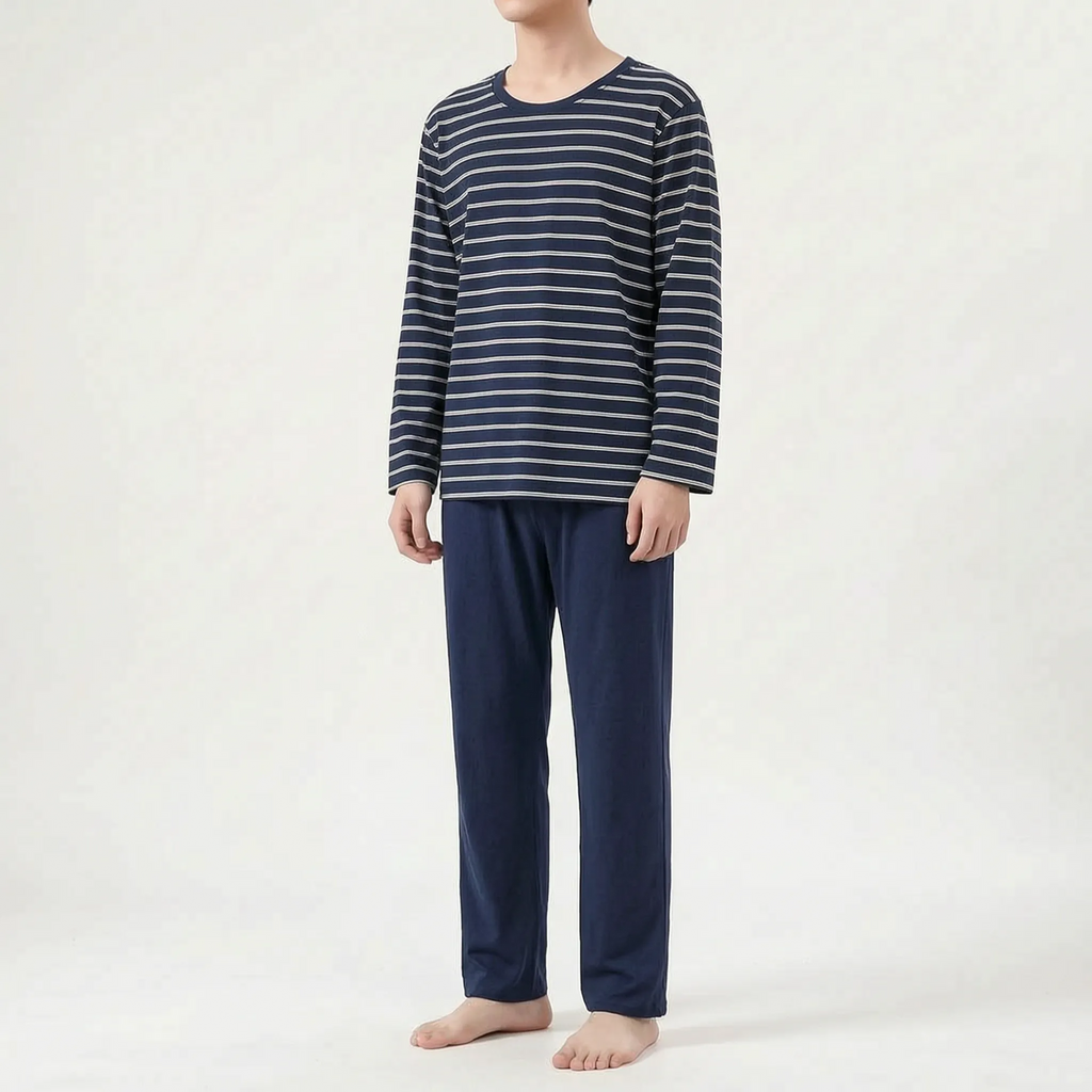 Bedrukte pyjama-set met lange mouwen