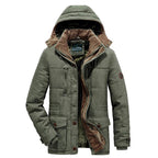 Warme heren winterjas met fleece