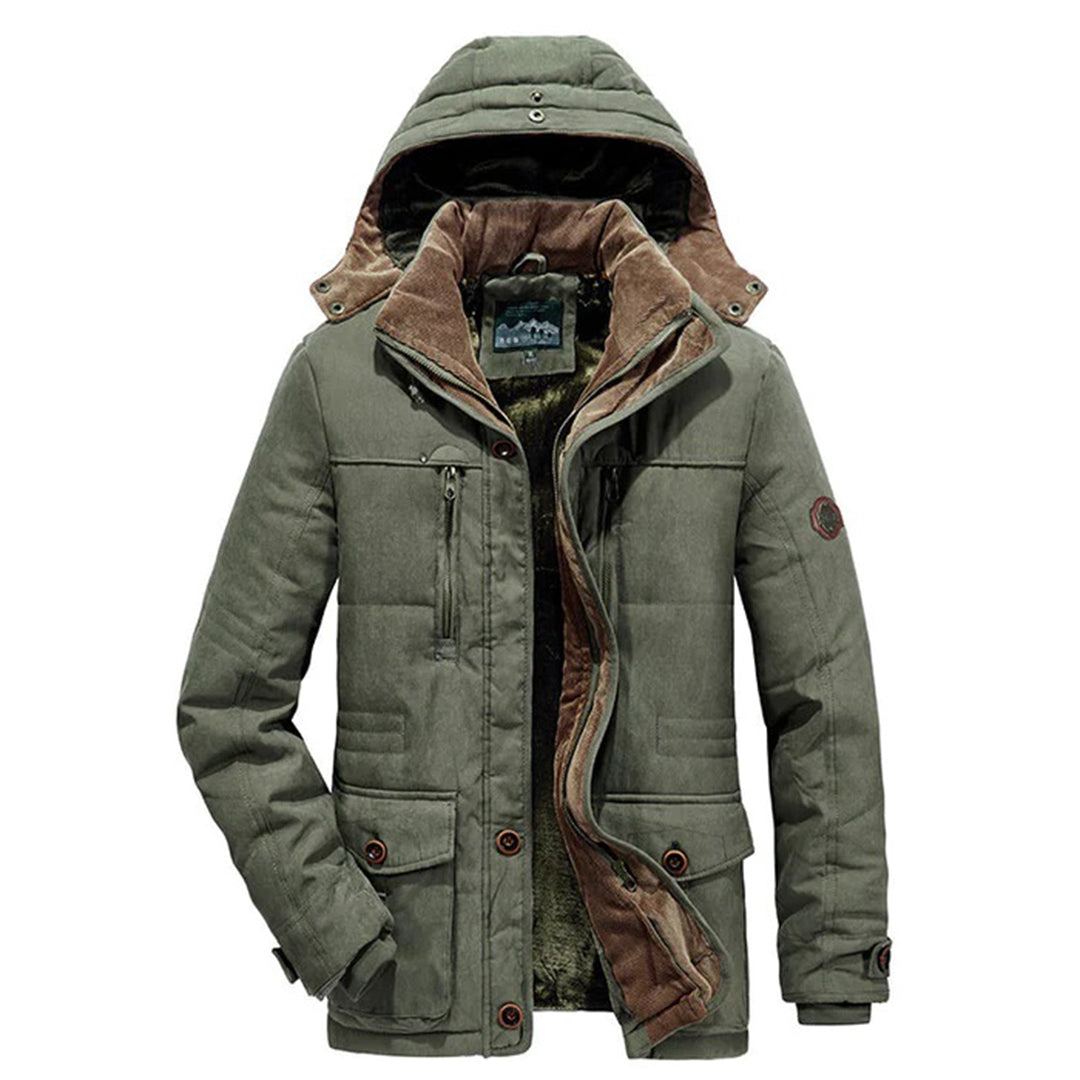 Warme heren winterjas met fleece
