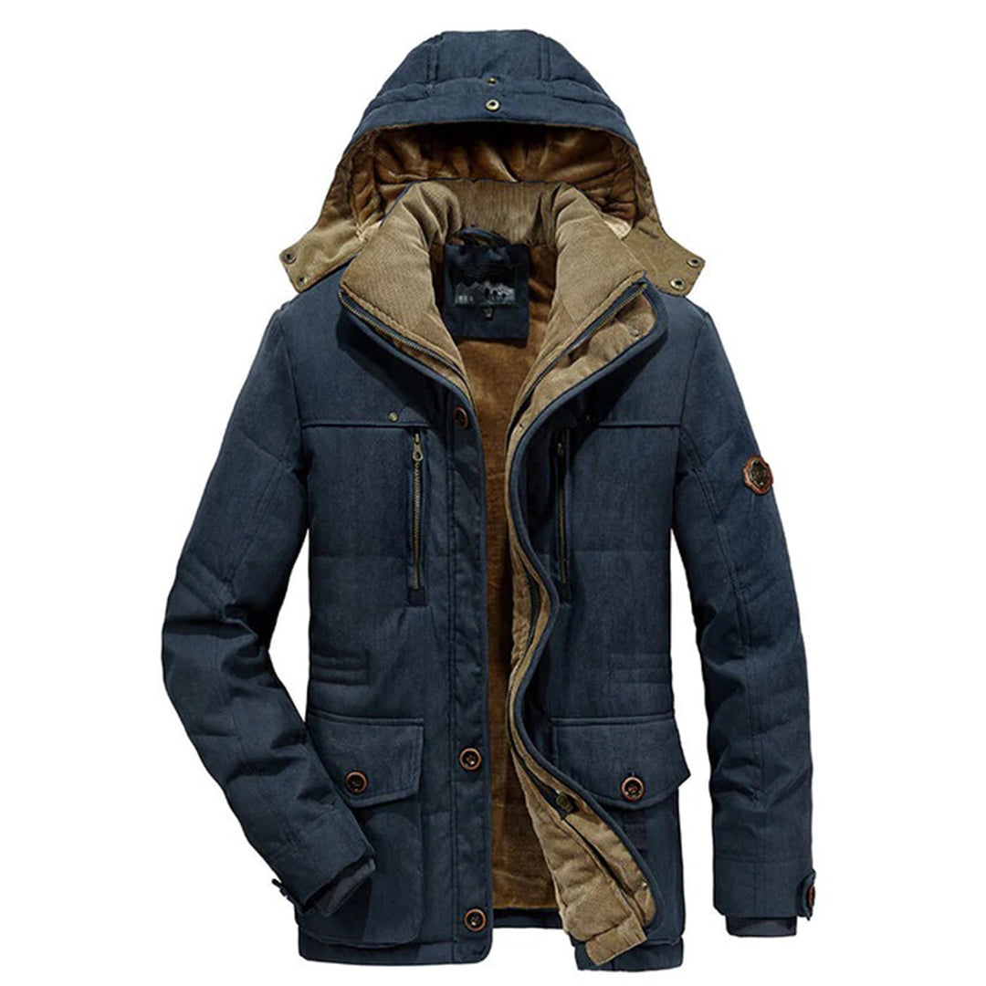 Warme heren winterjas met fleece