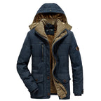 Warme heren winterjas met fleece