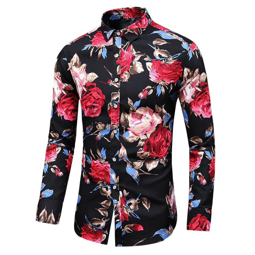 Bloemenprint overhemd