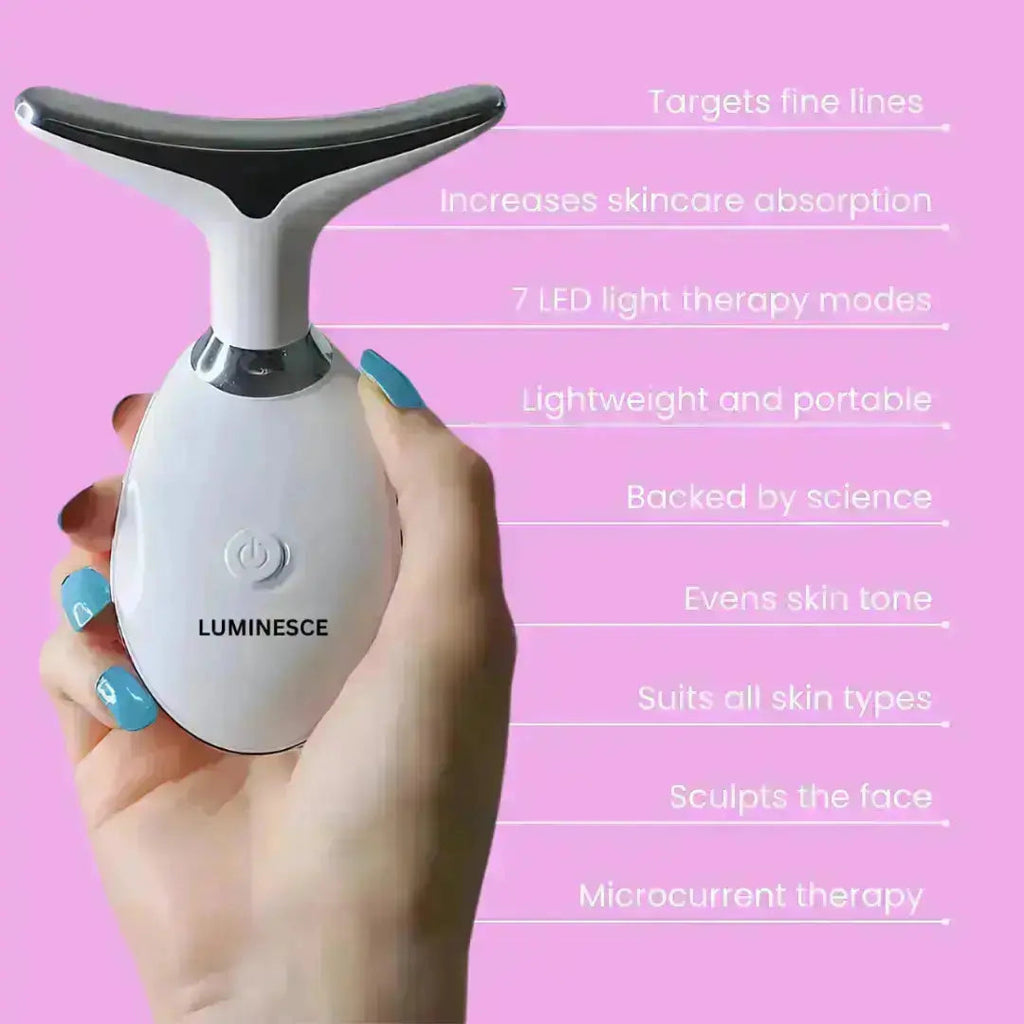 7-in-1 LED gezichtsversteviger & massagetool
