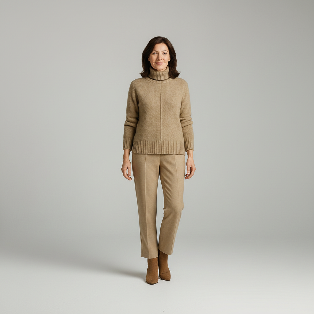 Pullover met staande kraag