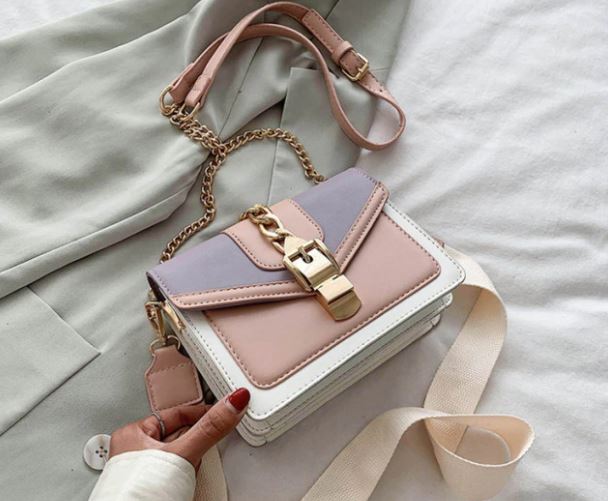 Damestas met ketting en schouderriem