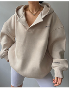 Warme dames hoodie voor winterdagen