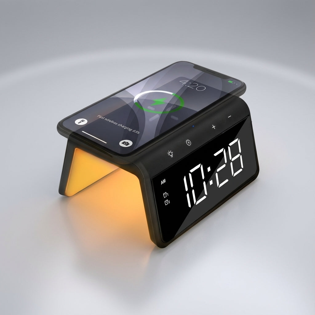 Qi draadloze oplader met alarm