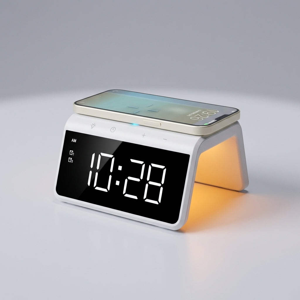 Qi draadloze oplader met alarm