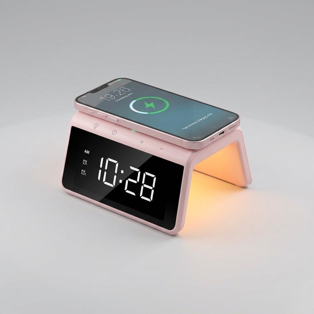 Qi draadloze oplader met alarm