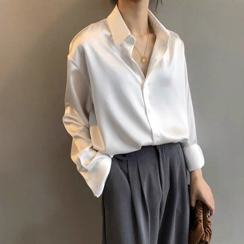 Zijden blouse Regine in retrostijl