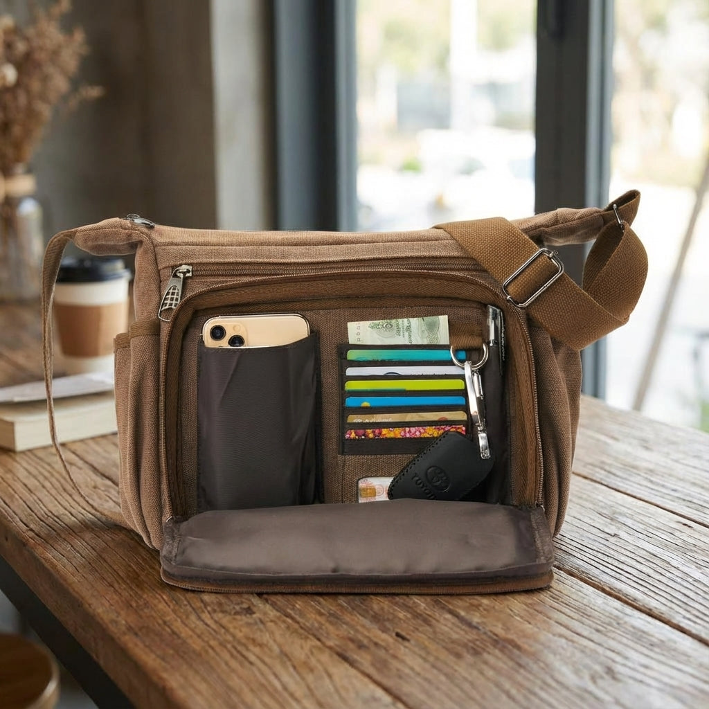 RFID blokkende messenger tas