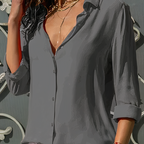 Vloeiende blouse met knoopsluiting — afbeelding 23
