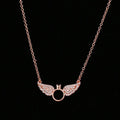 Glimmende engel vleugels hanger ketting