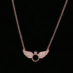 Glimmende engel vleugels hanger ketting