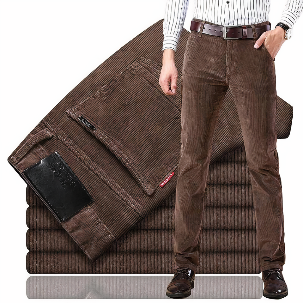 Recht gesneden ribfluweel jeans — afbeelding 2
