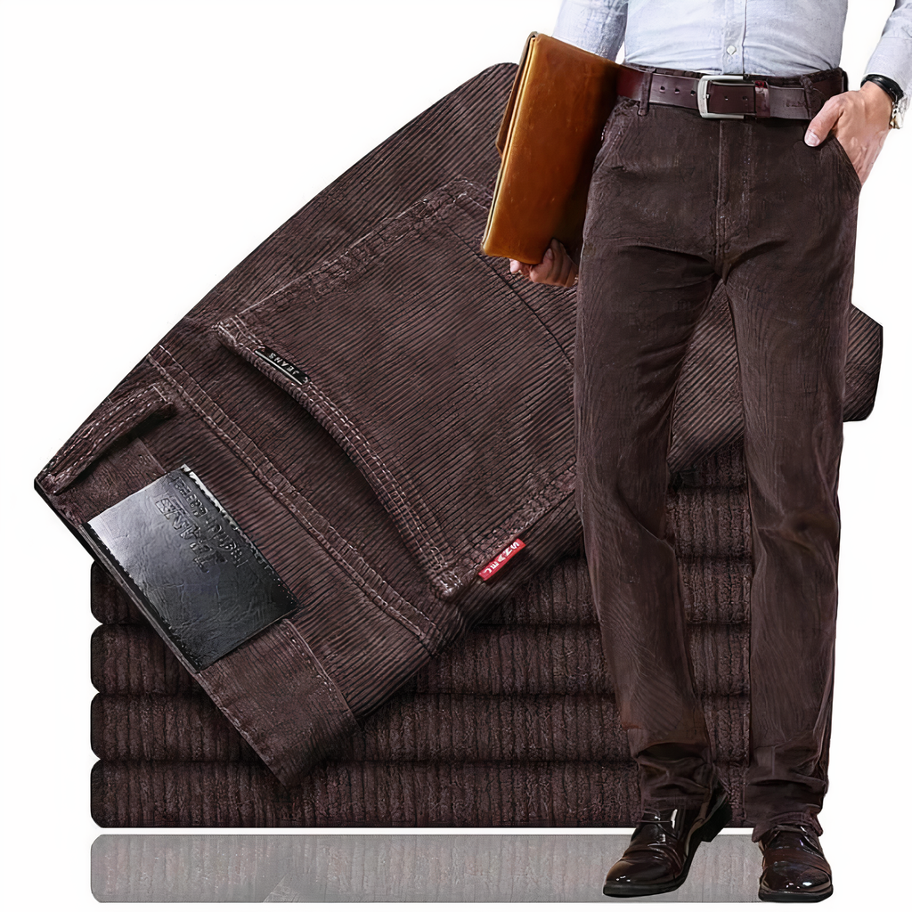 Recht gesneden ribfluweel jeans — afbeelding 3